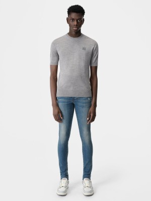 Denim Amiri Stack Jean Panske Tmavo Indigo | NTEQ91834