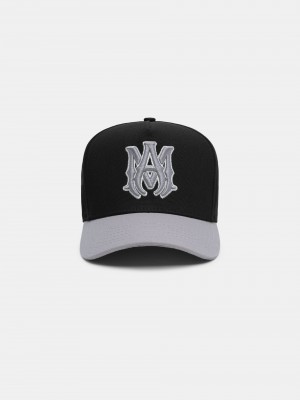 Klobuky Amiri Ma Canvas Hat Panske Čierne Siva | YGVL56743