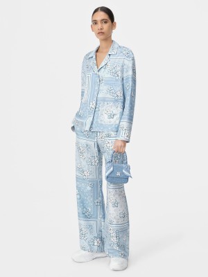 Kosele Amiri Bandana Floral Pj Shirt Damske Cerulean | SDNH02134