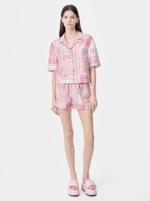 Kosele Amiri Bandana Floral Shirt Damske Ruzove | RWVK64097