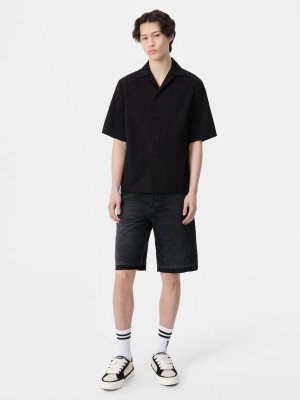 Kosele Amiri Ma Bandana Linen Camp Shirt Panske Čierne | KZDH65870