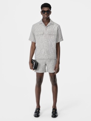 Kosele Amiri Tweed Camp Shirt Panske Cerulean | ALCR25169