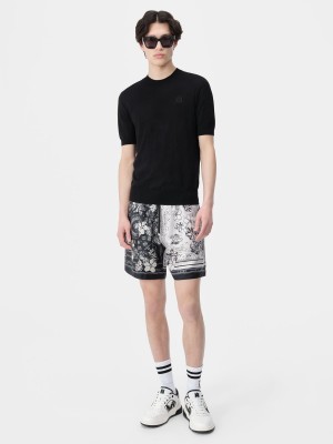 Kratasy Amiri Bandana Floral Short Panske Čierne | FKJZ91438