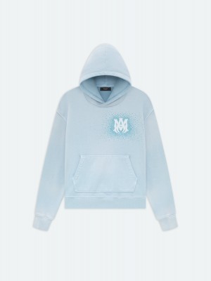 Mikiny Amiri Crystal Burst Hoodie- Ashley Blue Panske Modre | LPSM62391