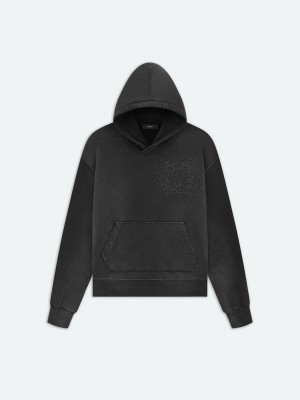 Mikiny Amiri Crystal Burst Hoodie- Faded Black Panske Čierne | VKNI74058