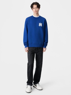 Mikiny Amiri Ma Core Logo Crew Panske Modre | RKNL71429