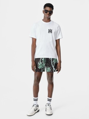 Plavky Amiri Twisted Palms Swim Trunk Panske Čierne | KOUJ06972