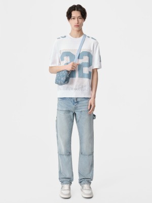 Pleteniny Amiri 22 Tee Panske Biele | PRDU92085