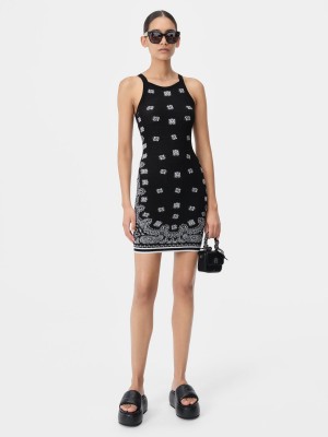 Pleteniny Amiri Bandana Dress Damske Čierne | HJPZ46250