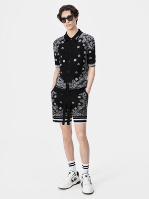 Pleteniny Amiri Bandana Polo Panske Čierne | ETJC89254