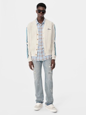 Pleteniny Amiri Bones Cardigan Panske Birch | VTQW97162