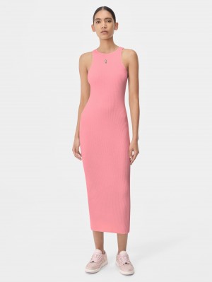 Pleteniny Amiri Stacked Maxi Dress Damske Ruzove | ZGWM69724