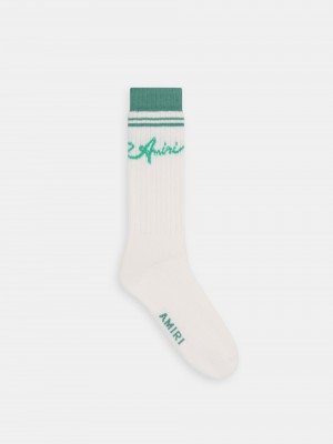 Ponozky Amiri Wave Socks Panske Modre | ZIAY41072
