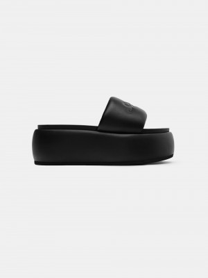 Sandale Amiri Script Platform Sandal Damske Čierne | CZOK25986