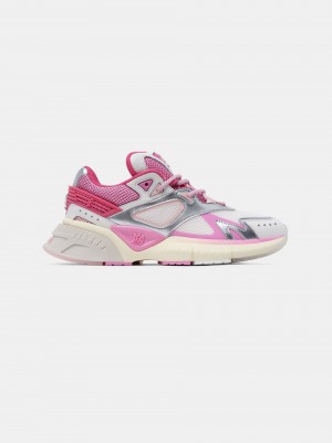 Tenisky Amiri Ma Runner Damske Fuchsie Ruzove Biele Strieborne | FKJY98456