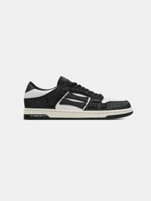 Tenisky Amiri Shimmer Skel-top Low Damske Čierne | BDUE42761