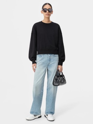 Tricko Amiri Embroidered Crew Damske Čierne | EYLX50687
