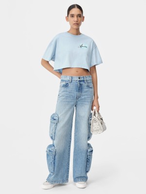 Tricko Amiri Paradise Airbrush Tee Damske Cerulean | MFQT20693