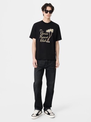 Tricko Amiri Twisted Palms Tee Panske Čierne | OGJZ45217