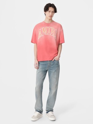Tricko Amiri Vintage Oversized Tee Panske Cranberry | XLQJ41280