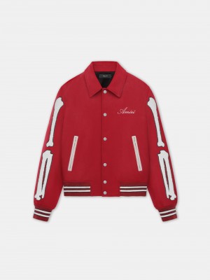 Vrchné Odevy Amiri Bones Jacket Panske Červené | ZVXT53702