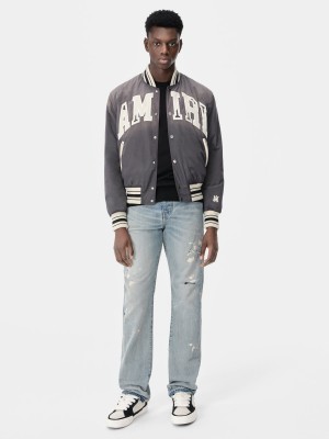 Vrchné Odevy Amiri Sun Faded Bomber Panske Čierne | EUTX82679